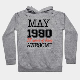 May1980 38 Years Of Being Awesome T Shirts Hoodie